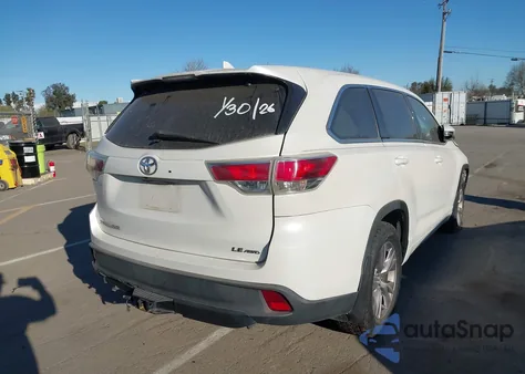 2015 Toyota Highlander Le Plus V6 from USA, damaged, VIN 5TDBKRFH6FS140967